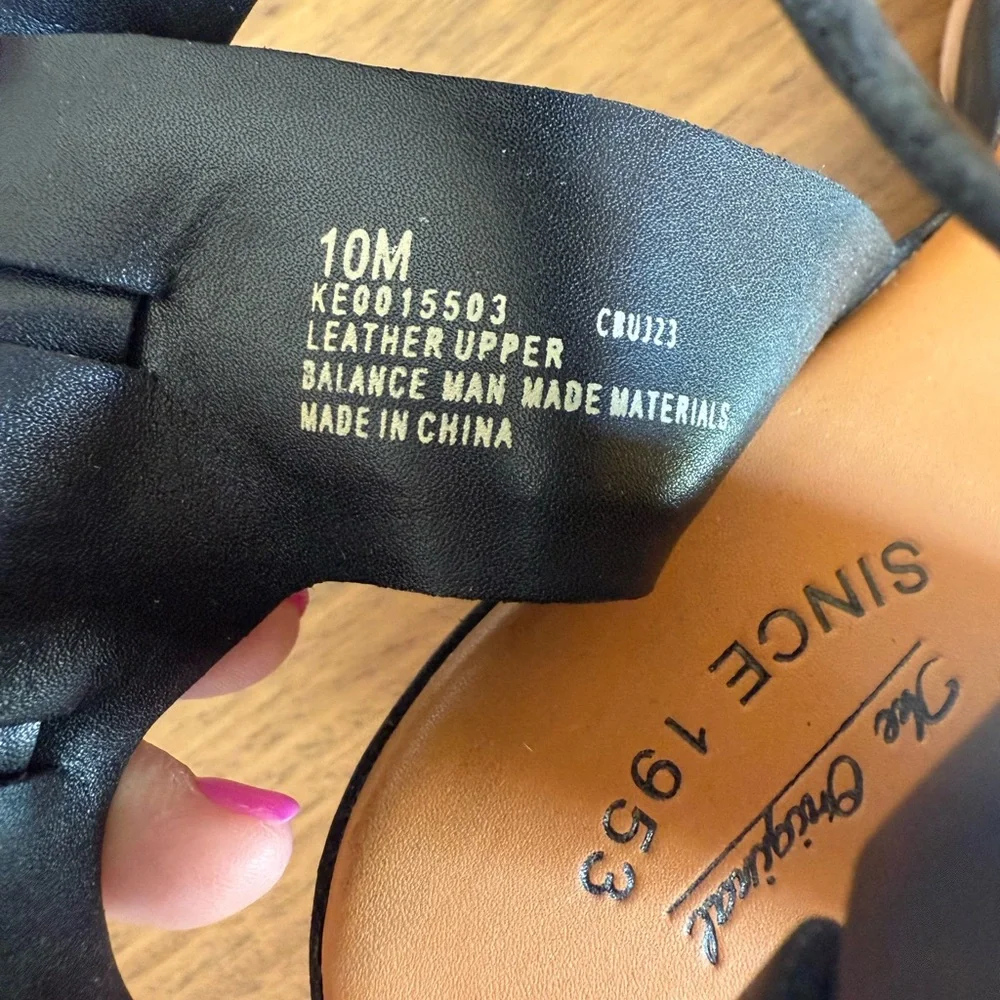 New Kork-Ease Stasia Black Leather p
Platform Sandal - Picture 5 of 9